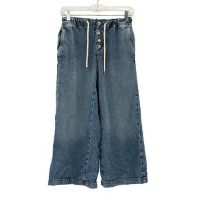 Pilcro Jeans Wide Leg Women Size XXS Petite Blue